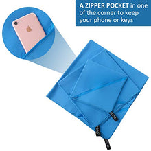 Carica l'immagine nel visualizzatore di Gallery, Eono by Amazon - Asciugamano in Microfibra, XXL - 200cm x 100 cm, Blu