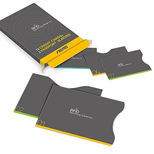 Protezione RFID, Aerb 16-Pack RFID blocco carta di Credito/Debito e Grigio