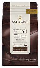 Carica l&#39;immagine nel visualizzatore di Gallery, Callebaut 54.5% gocce di Cioccolato Fondente (callets) 1kg Nero
