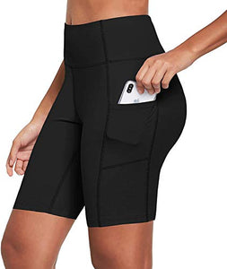 Ogeenier Donna Pantaloncini Sportivi con Tasche Fitness Allenamento Leggings...