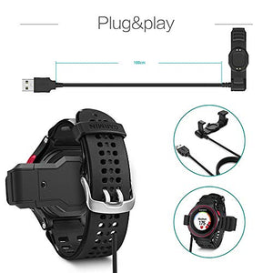 TUSITA Caricabatterie per Garmin Forerunner 225 GPS Watch - Cavo di ricarica...