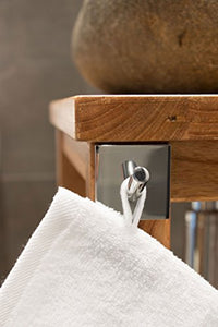 ZOLLNER 10 Pezzi manopole da Bagno, 16x21 cm, Bianco, 16 x 21 Bianco