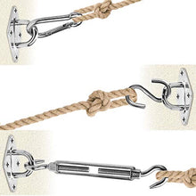 Carica l&#39;immagine nel visualizzatore di Gallery, ZFYQ Kit di Fissaggio e Installazione per Tenda a vela Rettangolare e...