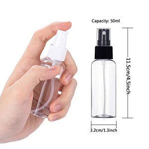 Flacone Spray Atomizzatore Vuoto Plastica Set Di Bottiglie Da 6 x 50ml