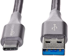 Carica l&#39;immagine nel visualizzatore di Gallery, AmazonBasics - Cavo da USB C a 3.1 gen 1, in nylon a 1,8 m, Grigio scuro