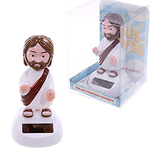 Puckator FF65 - Statuetta di Gesù, in plastica, a energia Solare, 5,5 x 5 x... - Ilgrandebazar