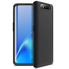 Carica l&#39;immagine nel visualizzatore di Gallery, ivencase Cover Samsung Galaxy A80 + Vetro Temperato, Premio Ibrido Nero