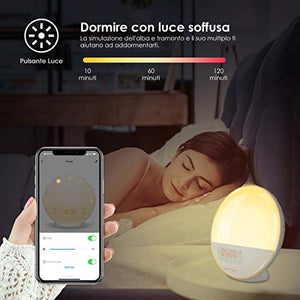 Luce Sveglia Alba WiFi LOFTer Wake Up Light LED Intelligente Lampada da... - Ilgrandebazar