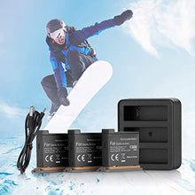 Carica l&#39;immagine nel visualizzatore di Gallery, Powerextra - Set di 3 batterie per caricabatterie a 3 canali, compatibile...