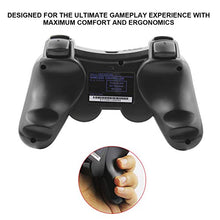 Carica l&#39;immagine nel visualizzatore di Gallery, Diswoe Bluetooth senza fili Controller di gioco per PS3 Sostituzione Nero