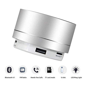 Altoparlante portatile Bluetooth con bassi potenti, gamma di connessione...