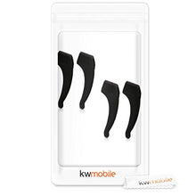 Carica l&#39;immagine nel visualizzatore di Gallery, kwmobile Gancio ferma occhiali in silicone - Set 4 ganci antiscivolo L, Nero - Ilgrandebazar