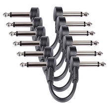 Carica l&#39;immagine nel visualizzatore di Gallery, Rayzm cavo patch piatto per chitarra, di collegamento da 6.35mm 6 unità - Ilgrandebazar