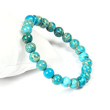 Carica l&#39;immagine nel visualizzatore di Gallery, GD GOOD.designs EST. 2015 Bracciale Chakra Perle di Diaspro - Pietra Marina...