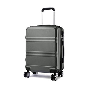 Kono Leggero bagaglio a mano ABS 4 Ruote Valigia Rigida 55x40x22 cm Grigio
