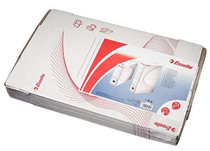 ESSELTE BOXY 80 scatola archivio - dim. 25 x 35 x 8 cm - Bianco/Rosso Bianco - Ilgrandebazar