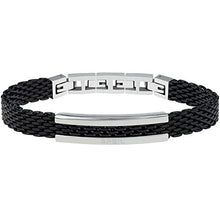 Carica l&#39;immagine nel visualizzatore di Gallery, BREIL Bracciale Uomo in Acciaio Nero con Placchetta Lucido TJ2742 - Ilgrandebazar