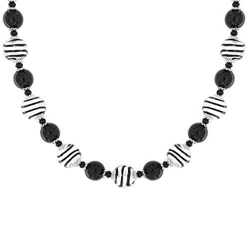 Venetiaurum - Collana Girocollo Donna Con Perle In Vetro Originale Di Murano...
