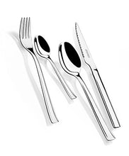 Carica l&#39;immagine nel visualizzatore di Gallery, Monix Set di 24 Posate in Acciaio Inox con Coltelli per Bistecca