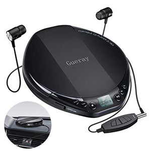 Gueray Lettore CD Portatili con Cuffia HiFi Portatile