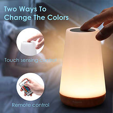 Carica l&#39;immagine nel visualizzatore di Gallery, Auxmir Luce Notturna Bambini Lampada da Comodino Colorata LED con 13...