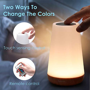 Auxmir Luce Notturna Bambini Lampada da Comodino Colorata LED con 13...
