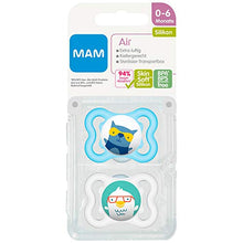 Carica l&#39;immagine nel visualizzatore di Gallery, MAM 66667411 - Air, Ciuccio in silicone 0-6 mesi, bambino Monate - Junge - Ilgrandebazar