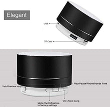 Carica l'immagine nel visualizzatore di Gallery, Altoparlante portatile Bluetooth con bassi potenti, gamma di connessione Nero