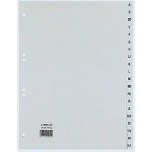 Carica l&#39;immagine nel visualizzatore di Gallery, Rexel 25240481 Divisori Alfanumerici 20 Sezioni 4, Grigio, 20 Pezzi - Ilgrandebazar