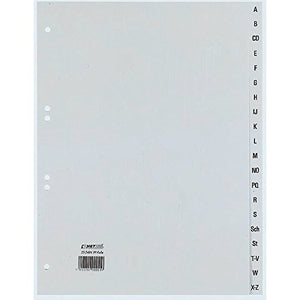 Rexel 25240481 Divisori Alfanumerici 20 Sezioni 4, Grigio, 20 Pezzi - Ilgrandebazar