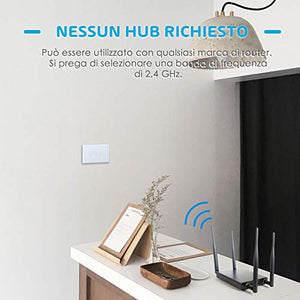 meross Wifi Smart Interruttore Parete Italiana Intelligente, 1/2/3 Gang...