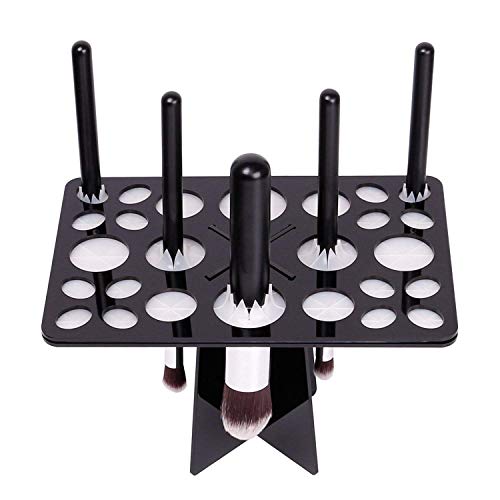 CINEEN Professionale pieghevole di essiccazione pennelli trucco Nero