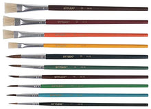 Carica l&#39;immagine nel visualizzatore di Gallery, Stylex - 2051203 - Set di pennelli a Scuola - 10 Pezzi Pinsel