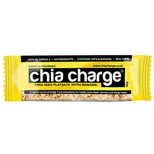 Chia Charge banana energia flapjacks - 20 x 80g barrette energetiche -...