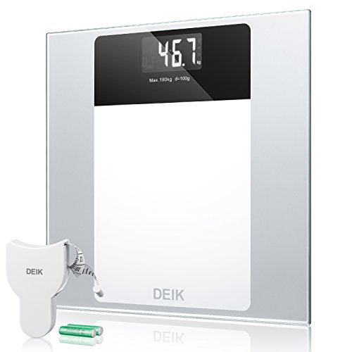 Deik Bilancia Pesapersone Digitale Tecnologia Step-on, Autospegnimento Bianco - Ilgrandebazar