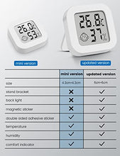 Carica l&#39;immagine nel visualizzatore di Gallery, Mini Igrometro Termometro Digitale, Termometro Ambiente con Livello di Comfort, Monitor di Temperatura e umidità, Termometro da Interno per Serra, Stanza, Casa
