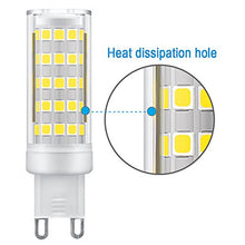 Carica l&#39;immagine nel visualizzatore di Gallery, KINDEEP G9 lampadina LED - 8W / 650LM, equivalente di Bianco Freddo 6000k - Ilgrandebazar