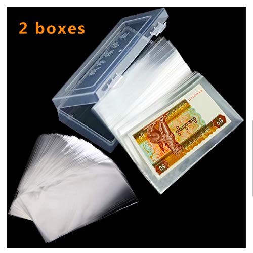 Osuter 200PCS Porta Banconote Moneta Collezione Plastica Tasche Banconote... - Ilgrandebazar