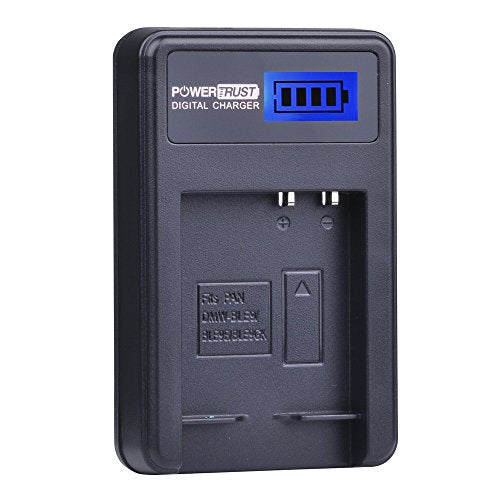 PowerTrust DMW-BLG10 - Caricabatterie USB rapido per Panasonic Lumix DMC GF6...