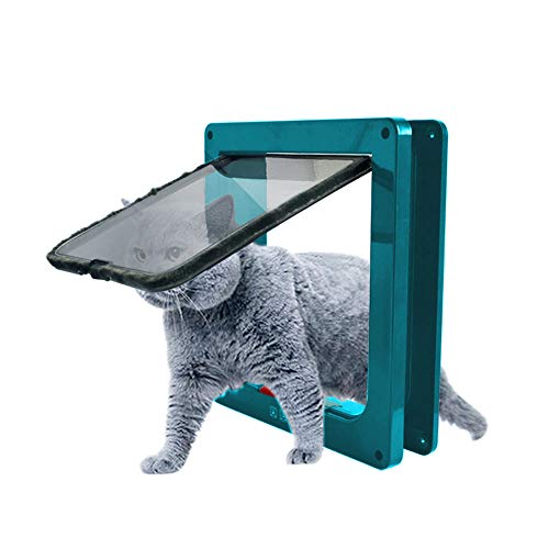 Porta per animali domestici, porta gatti e cani L, blu