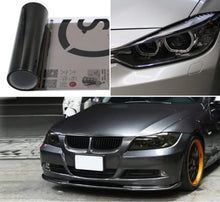 Carica l'immagine nel visualizzatore di Gallery, Mioke Pellicola per fari Auto,300cm*30cm PVC Pellicola Pellicola per Tinte Autoadesivo per Auto Fendinebbia, Posteriore Antinebbia, Fanale Posteriore Nero/Giallo (Nero)