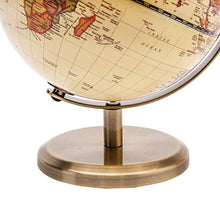 Carica l&#39;immagine nel visualizzatore di Gallery, Exerz 14cm Mappamondo Antico - Mappa inglese - Supporto in metallo