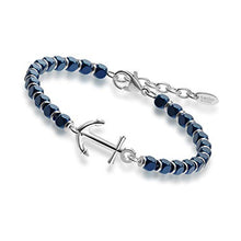 Carica l&#39;immagine nel visualizzatore di Gallery, Amtier Braccialetti di Ancoraggio Perline Blu Unisex A - Ilgrandebazar