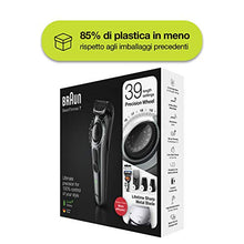 Carica l&#39;immagine nel visualizzatore di Gallery, Braun BT7240 Regolabarba Uomo, Rifinitore, Nero/Grigio Metallizzato