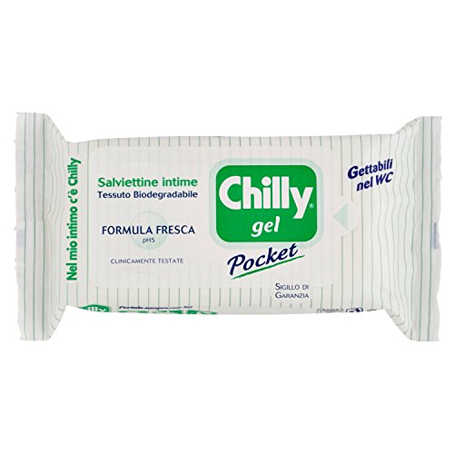 Chilly Salviettine Intime Biodegradabili - Pacco da 12 - Ilgrandebazar