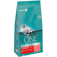 Carica l&#39;immagine nel visualizzatore di Gallery, Purina One Bifensis Crocchette Gatto Sterilcat Ricco in Salmone e Frumento,...