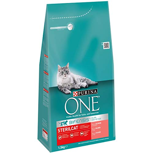 Purina One Bifensis Crocchette Gatto Sterilcat Ricco in Salmone e Frumento,...