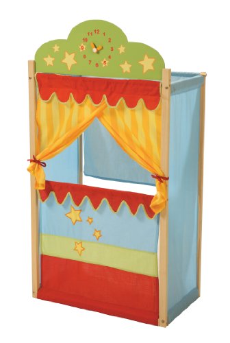 roba Teatrino delle Marionette, con Orologio, in Legno Massiccio con... - Ilgrandebazar