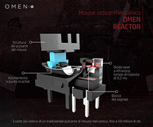 Carica l&#39;immagine nel visualizzatore di Gallery, HP - Gaming Omen Reactor Mouse Gaming, 6 Tasti Programmabili, Tempo di...