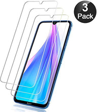 Carica l&#39;immagine nel visualizzatore di Gallery, Flysee Vetro Temperato per Xiaomi Redmi Note 8T, [3 Pezzi] Pellicola Protettiva per Xiaomi Redmi Note 8T, Anti-Graffio, Senza Bolle, 9H Durezza, Custodia Compatible, Facile da Installare